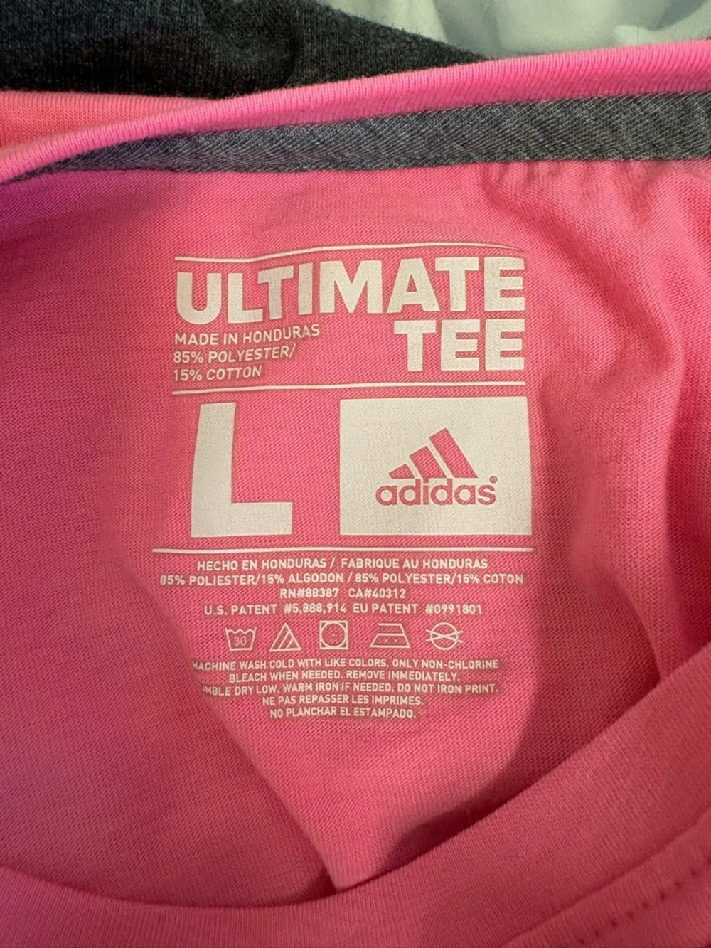 adidas “All Cool” BubbleGum Pink Graphic Tee | Size Large 💗🎀✨ - Picture 3 of 17